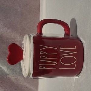 Rae Dunn Puppy Love Topper Mug Brand New